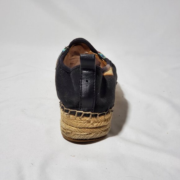 SAM EDELMAN Womens Carrin Platform Floral Fish Slip-On Shoe, Black Size 8 - READ - Picture 3 of 11